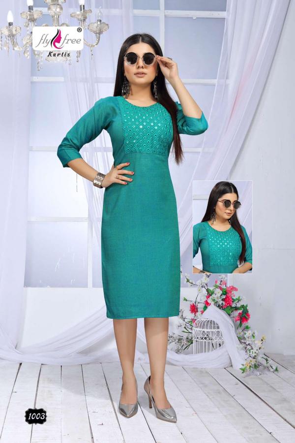 Fly Free Sunwin Rayon Designer Festive Wear Kurti 